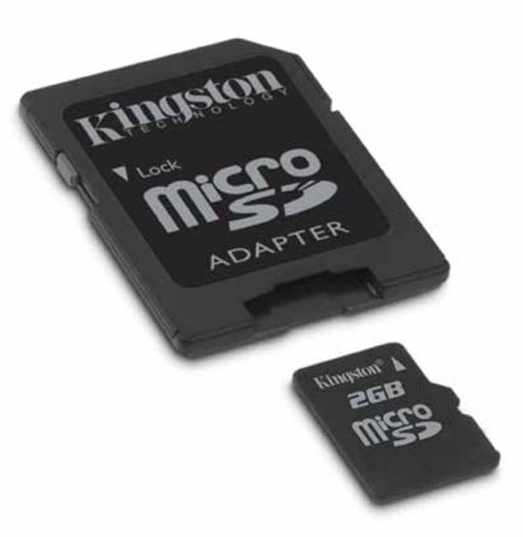 CARTAO 2GB MICRO SD C/1 ADAP  UN  KINGSTON